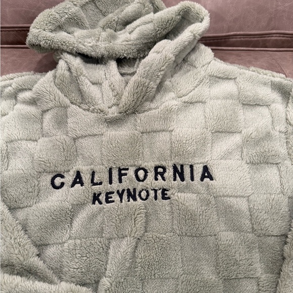 Green California KEYNOTE SHERPA HOODIE MENS XL - Picture 2 of 3